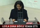 Leyla Zana:Büyük Türkiye Milleti Üzerine Yemin Ederim