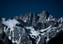 A full moon illuminates the Eastern Sierras California.